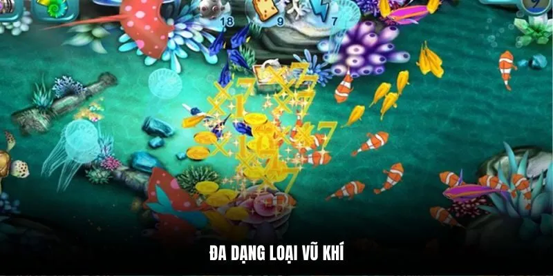 Đa dạng loại vũ khí